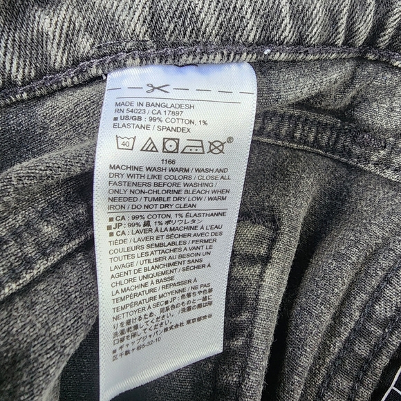 Banana Republic Black Medium Wash Women's Slouch Jeans Sz. 27 /4 - Picture 8 of 10